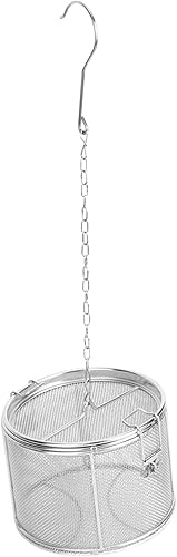 Miniatura 9 de Colador de condimentos, colador de té de acero inoxidable, filtro de cesta de separación para sopa (14 x 10)