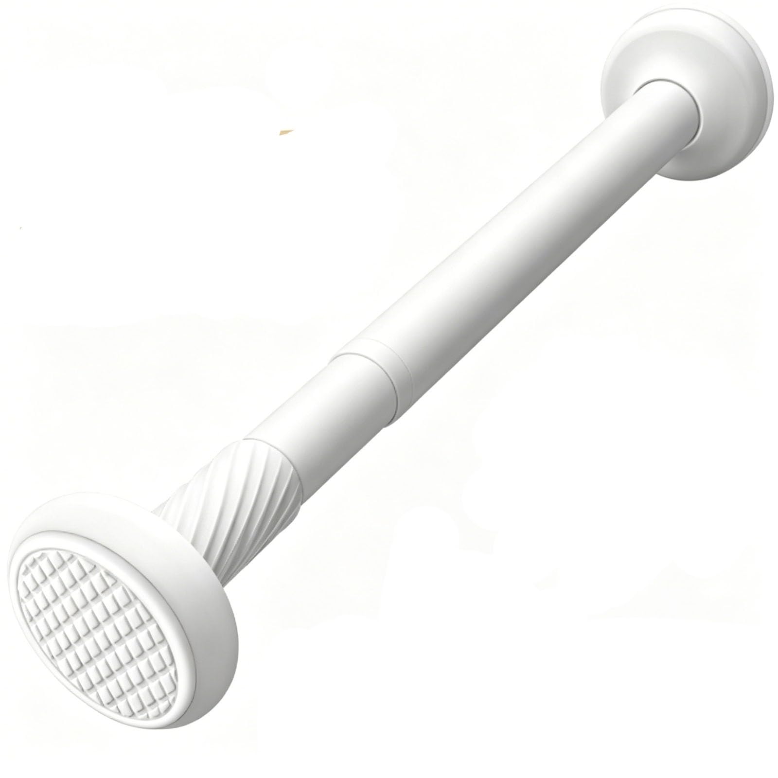 Tension Shower Curtain Rod, Closet Rods for Hanging Clothes, No Drill Adjustable for Bathroom Window Closet, Holds 531lbs(White,330-400cm/130-157in)