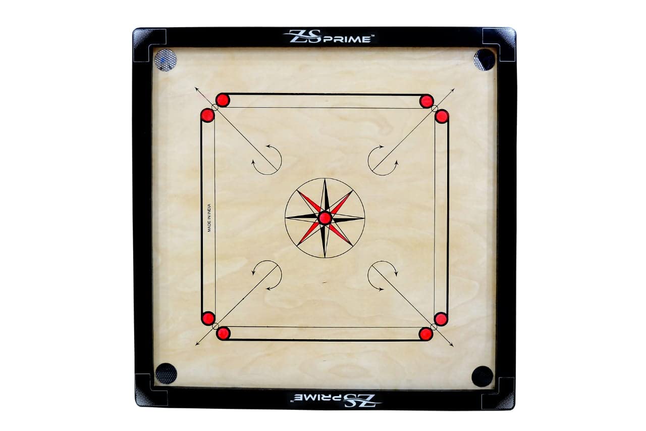 ZS PRIME Wooden Round Pocket Carrom with Coinset ,Striker and Powder (32×32 Inches) (B09MK6KVXS) Amazon Price History, Amazon Price Tracker