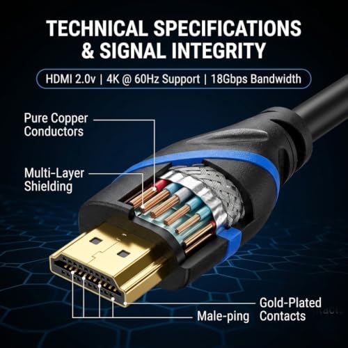 Image of C&E CNE526942 HDMI Extension Cable Male to Female (Pack of 10, Black)