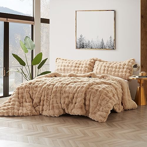 Byourbed Snowball Chunky Bunny - Coma Inducer® Oversized King Comforter - Holland Lop Tan