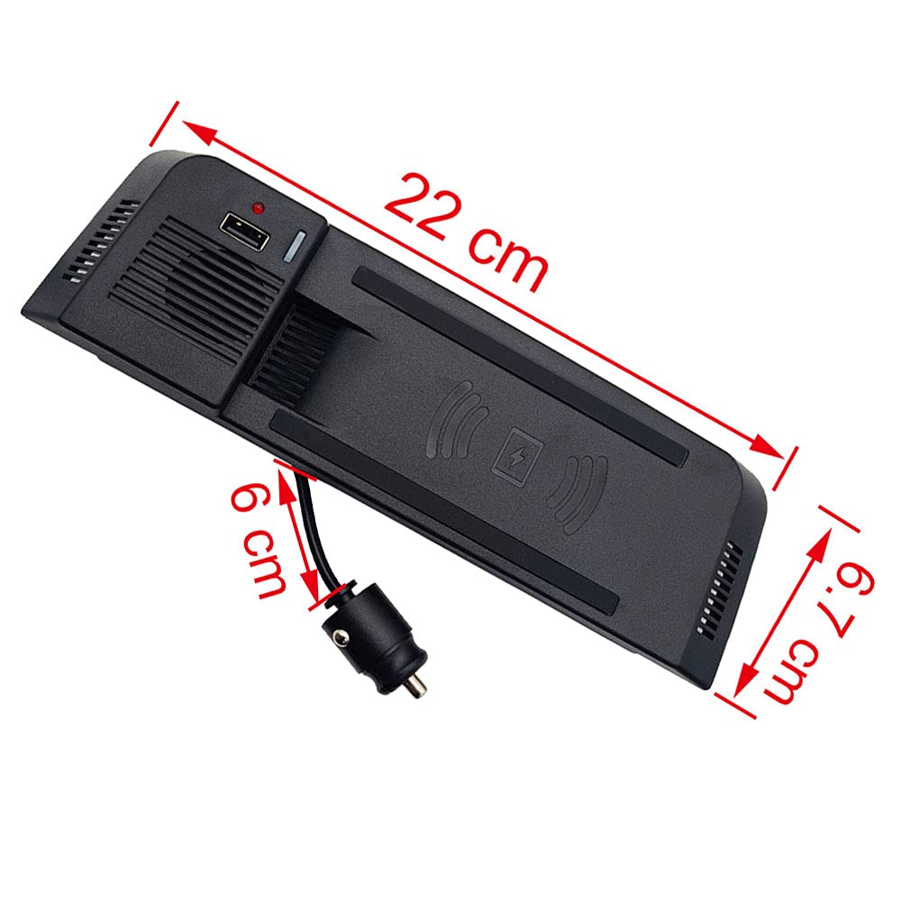 Almohadilla De Cargador De Coche InaláMbrico Para Au-di A4 B8 B9 A5 S5 RS5 2012-2014, USB Panel De Accesorios De Consola Central TeléFono InaláMbrico RáPida Smart carga InduccióN Pad