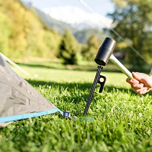 ABuff 12 piezas de estacas para tienda de campaña de 16 pulgadas, estacas de acero resistentes para camping miniatura 6