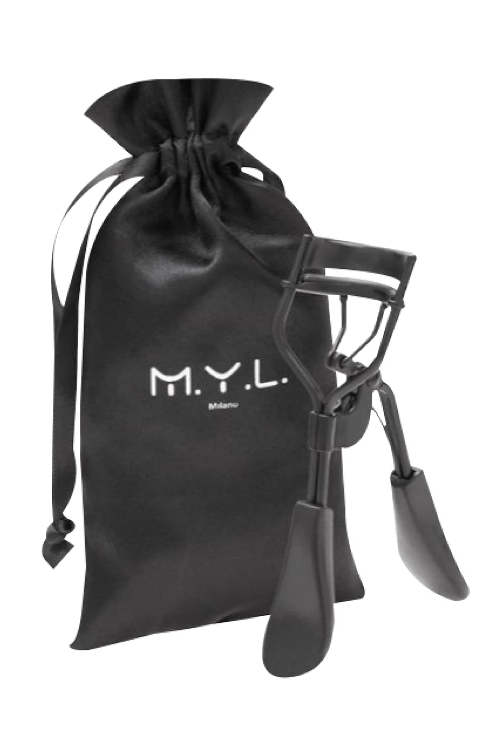 M.Y.L. Rizador de pestañas 2.0 pestañas, Makeup profesional, rizador de pestañas de acero negro, pestañas postiza
