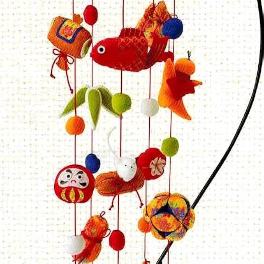 吊るし飾り　吊るし雛　ちりめん細工 つるし雛 キット 福傘つるしびな HM-12/HM-13 ちりめん細工 手芸