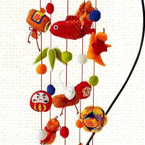 Amazon.co.jp: つり台L付き ちりめん細工 つるし雛 キット京ちりめん