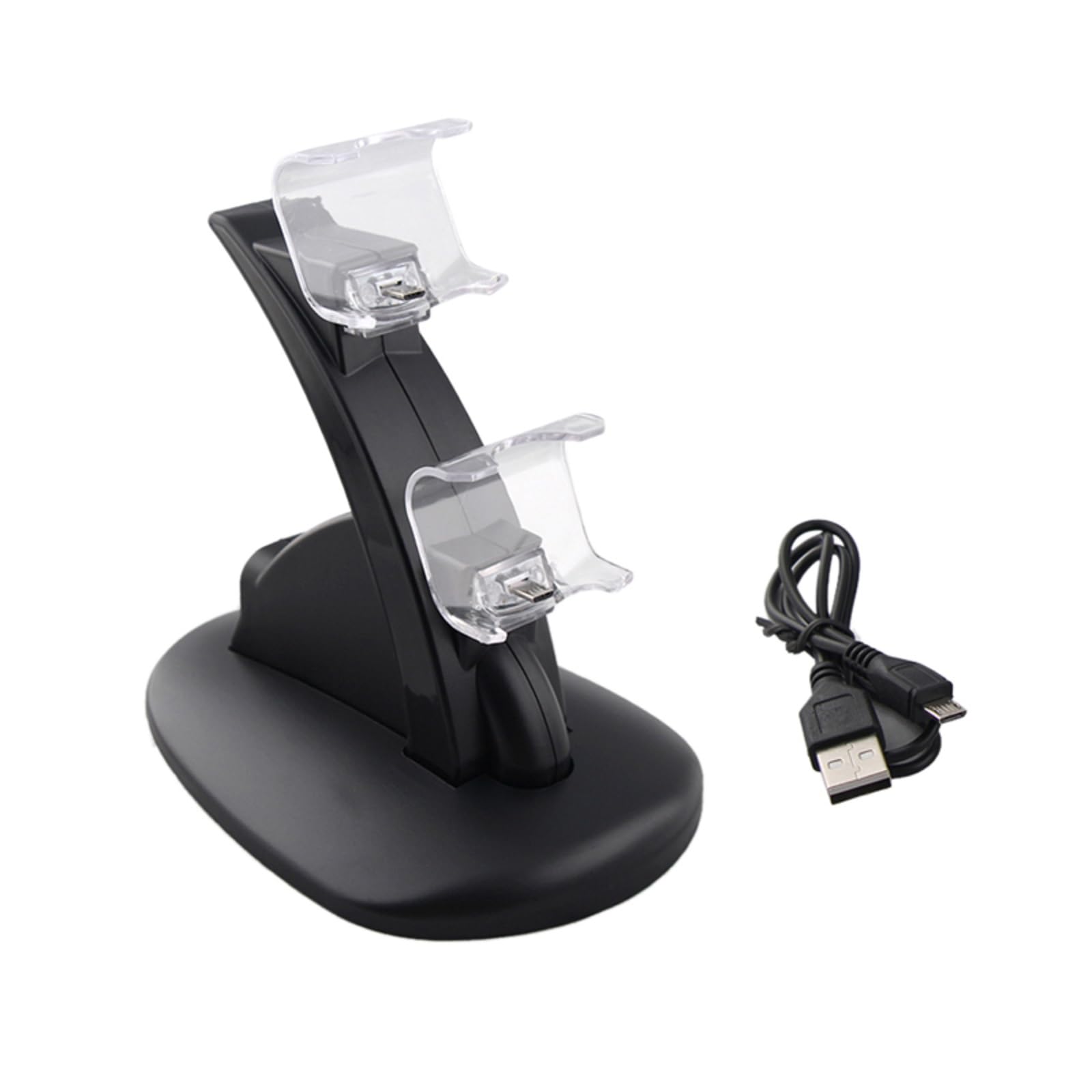 BARAC Caricabatterie per controller PS4, stazione di ricarica con telecomando PS 4 ricarica rapida con indicatore LED, stazione di controllo Sony Playstation 4/PS4/Pro/slim