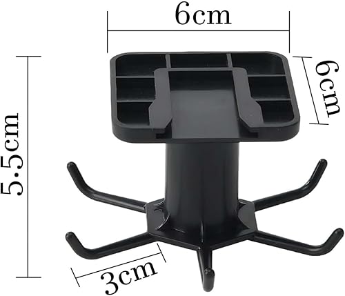 Miniatura 2 de 2 ganchos para debajo del gabinete para utensilios de cocina, ganchos giratorios de 360, estante adhesivo de almacenamiento de cocina que ahorra