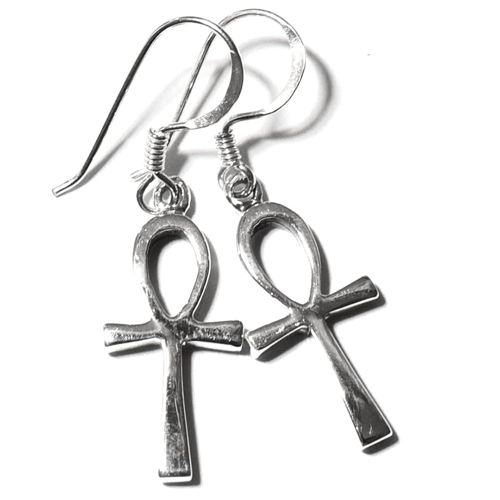 Amazon | アンク (Ankh) エジプト十字 シルバー ピアス | ピアス