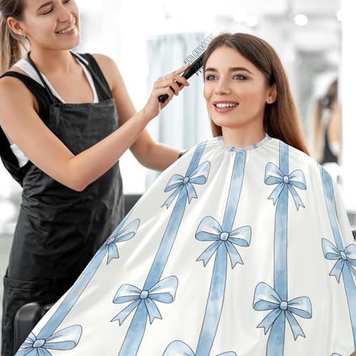 Capa impermeable profesional para corte de cabello MAOBLYR con cierre ajustable de broche para estilismo y peluquería miniatura 7