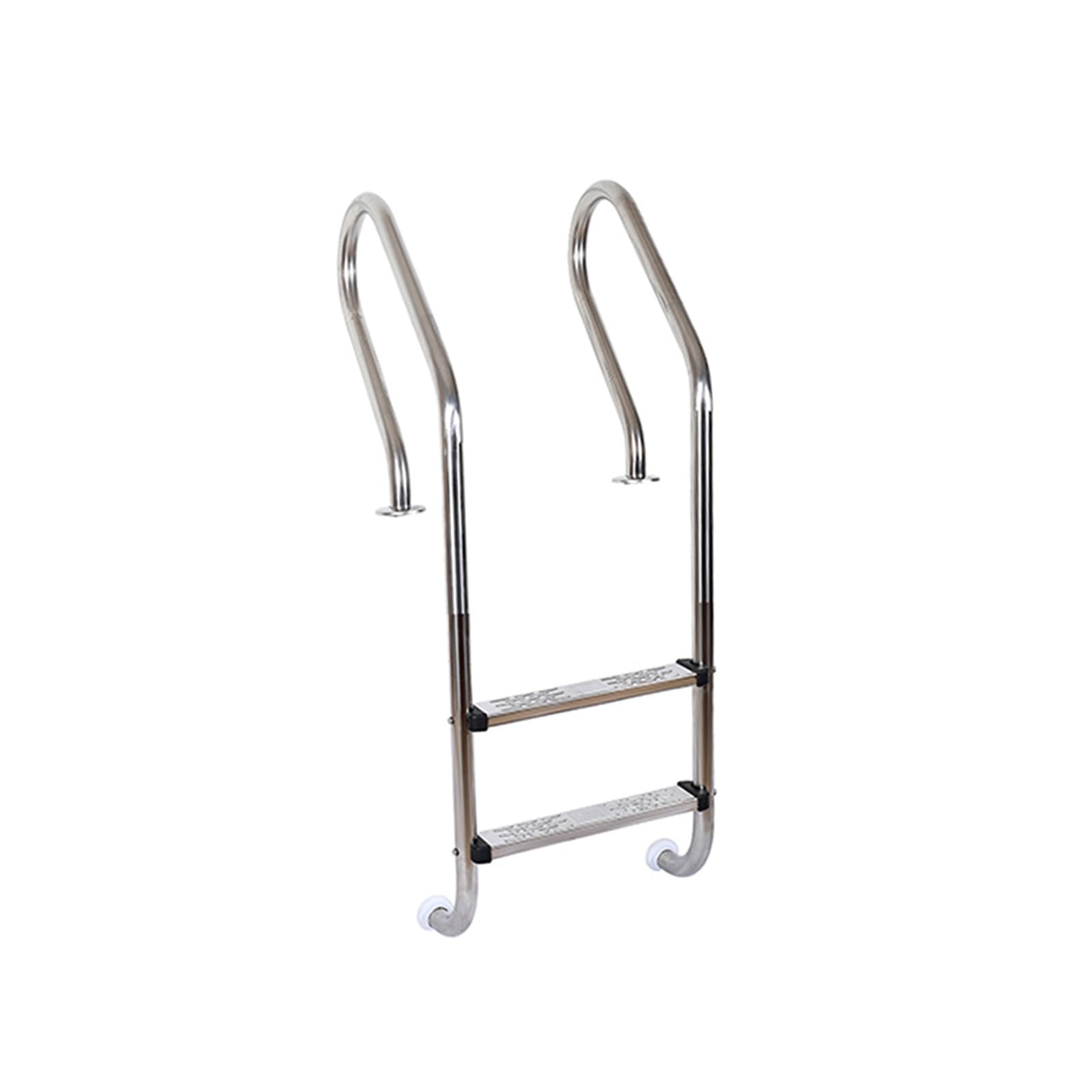 WTLONBF Built-in Pool Ladder, 304 Stainless Steel Ladder, Sturdy and Durable, Suitable for Swimming Pools, Outdoor Baths, and Spas(2 Steps)