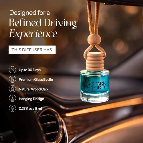Image of Lavender Car Air Freshener Hanging | Car Perfume, 8 ml