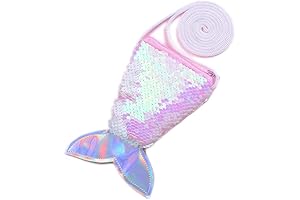Sparkling Mermaid Crossbody Bag for Little Girls