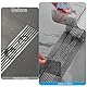 Tapvai Abfluss Haarfänger Einweg 70mm x 10m,Duschrinne Haarsieb,Duschabfluss Mesh Aufkleber,Spülsieb Aufkleber,Badewannen Aufkleber Haarfänger Abdeckung,mit Plastikspachtel,für Duschen Badewannen