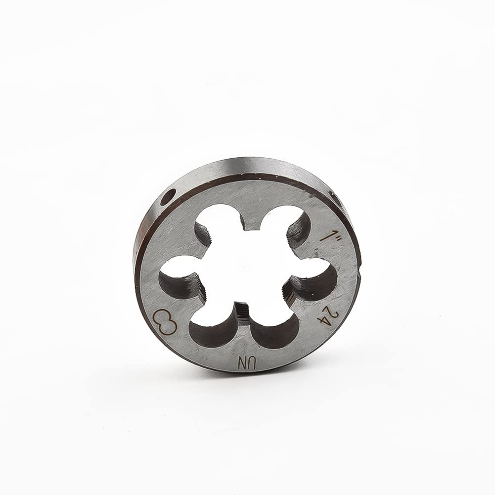 ZYWUOY Mano destra filettatura muore 1 '' - 24 TPI, 1 "24 UN Destra Mano Filettatura Die 1-24 TPI Threading Taglio Metalwork Tool
