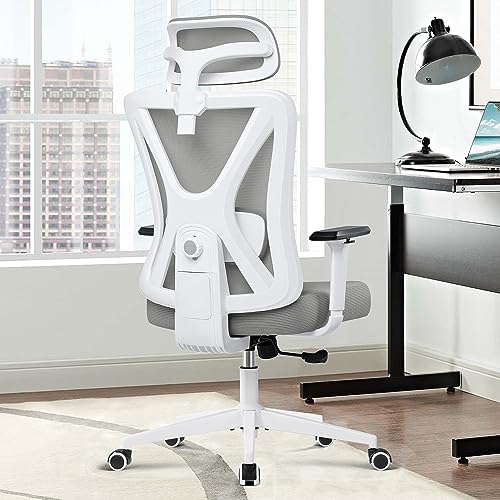 Kerdom Silla De Oficina,Silla Escritorio Ergonomica Con Reposacabezas Ajustable Y Soporte Lumbar, Reposabrazos, Malla Transpirable, Ruedas Giratorias 360 Kerdom Silla De Oficina,Silla Escritorio Ergonomica Con Reposacabezas Ajustable Y Soporte Lumbar, Reposabrazos, Malla Transpirable, Ruedas Giratorias 360