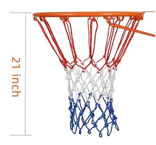 Allansing Basketball Net Replacement Heavy Duty Outdoor Premium Quality Professional All Weather Anti Whip Fits Standard Indoor Or Outside 12 Loops Rims 2Pack Polyester Rope Diameter 5.5Mm #TOP1