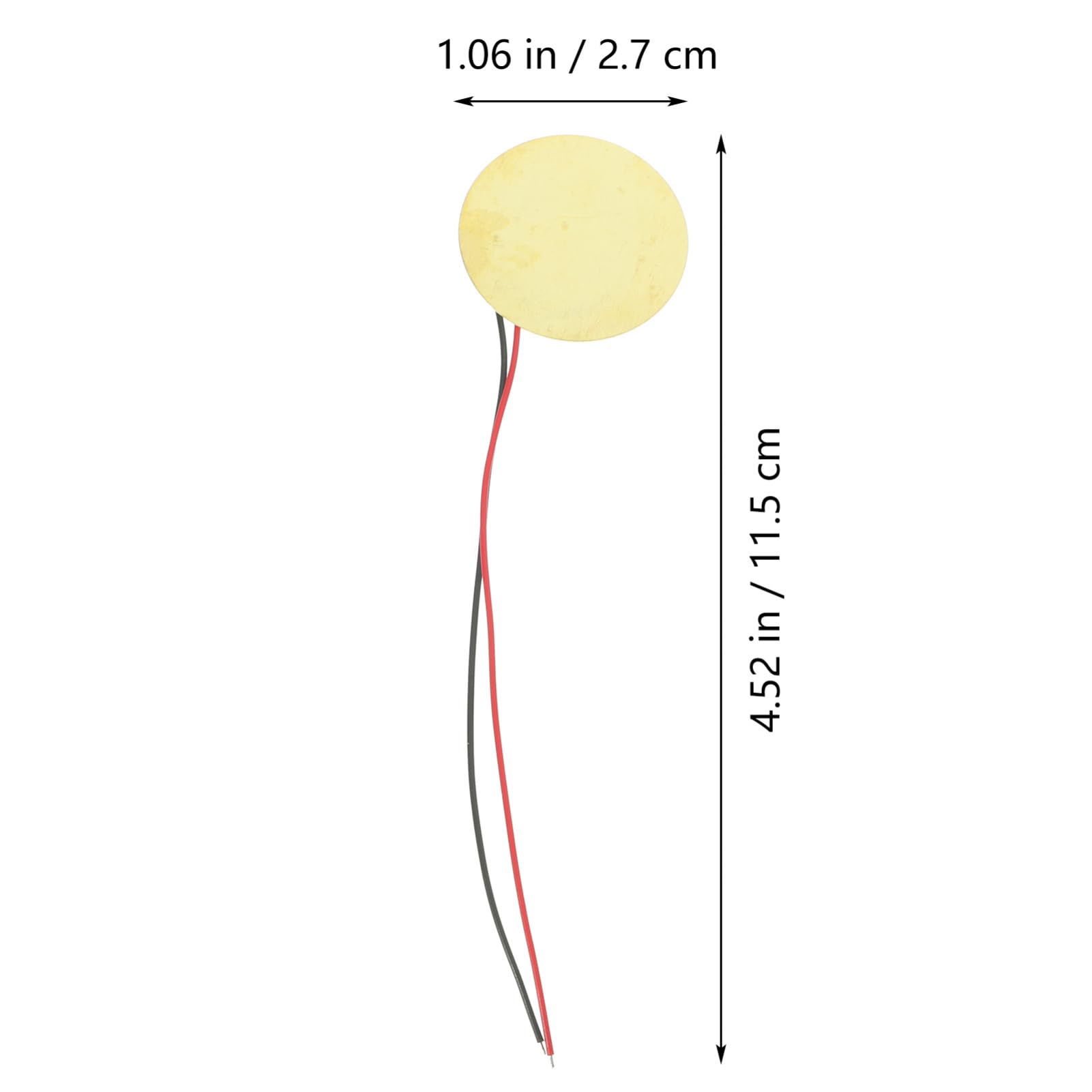 20pcs Buzzer Sound Microphone Element Guitar Triggers Tip Low Acoustic Electronic Discs Music Trigger Drum Disc Transducer Copper Sheet