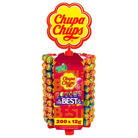 Chupa Chups Lutscher-Rad, Lollipop-Ständer mit 200 Lollis, Aufsteller mit 6 leckeren Geschmacksrichtungen Cover