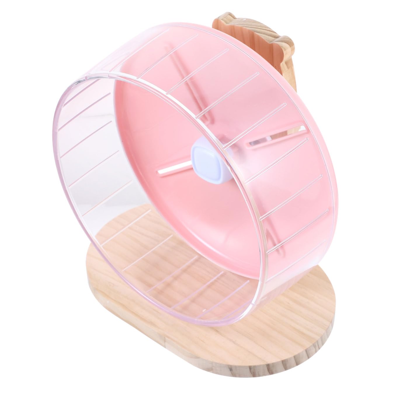 Generic Haushalts Chinchilla Laufrad 20cm Leises Hamsterrad aus Abs und Holz mit Ergonomischem Design zur Beschäftigung Kleiner Nagetiere im Käfig