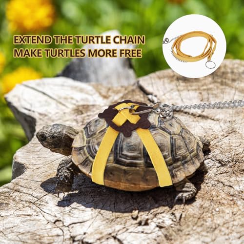 Image of Turtle Leash,Training Harness for Tortoise,Adjustable Tortoise Leash,Supplies for Turtle, Suitable for Most Lizard Pets, Pet Toys (Small Size)