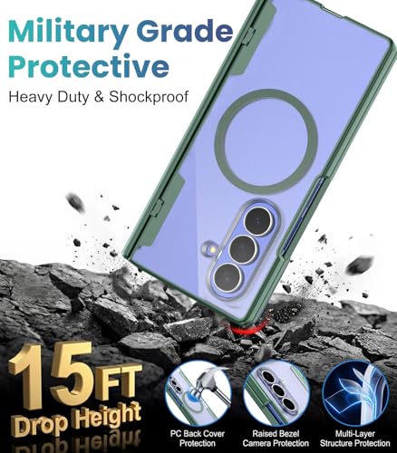 AUDOZ Magnetic Phone Case for Samsung Galaxy Z Fold 7, Fit for MagSafe - image 4