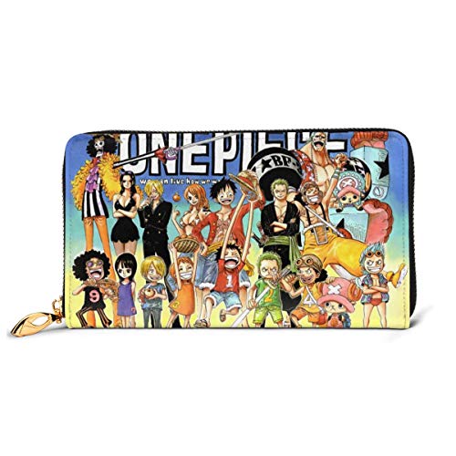 Preisvergleich Produktbild Einteilige Geldbörse aus echtem Leder mit Reißverschluss, lange Clutch, Münzfach, Kartenpaket für Damen und Herren