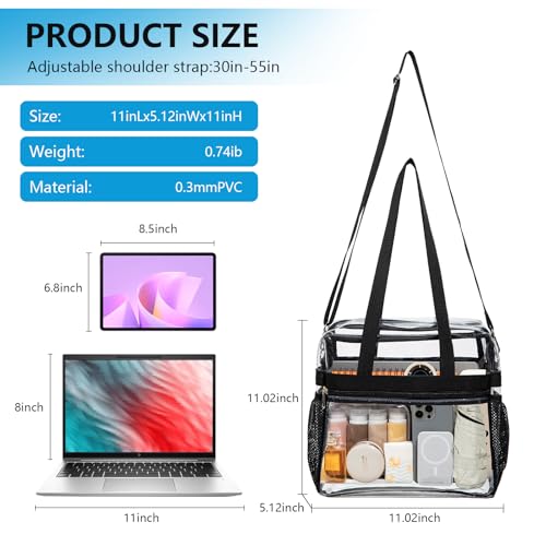 Bolso Tote Transparente PVC Resistente al Agua miniatura 3