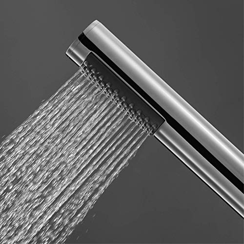 Cabezal de ducha portátil de latón con manguera y boquillas de silicona miniatura 2