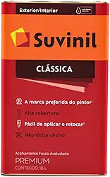 Tinta Suvinil para parede latex PVA classica 18L - Branco neve - 53362346