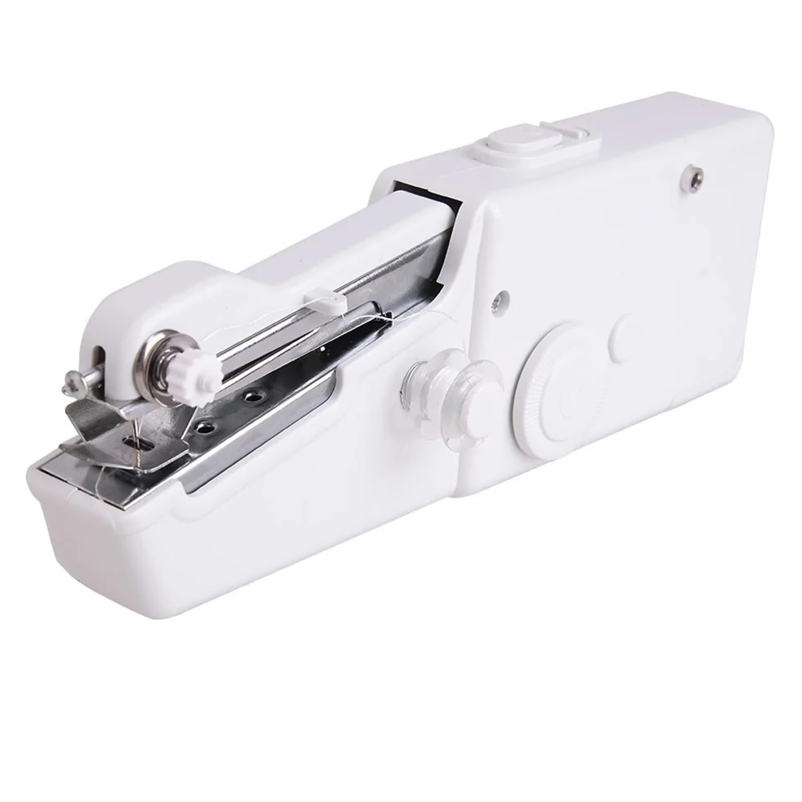 Mini máquina de Coser portátil, máquina electrónica doméstica, Puntada rápida, Costura, Bordado, inalámbrica, para Ropa y Telas, Herramienta Manual fácil de Usar.,White Set B