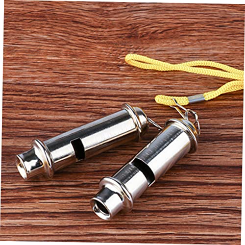 Set de 3 silbatos de seguridad de acero inoxidable miniatura 6