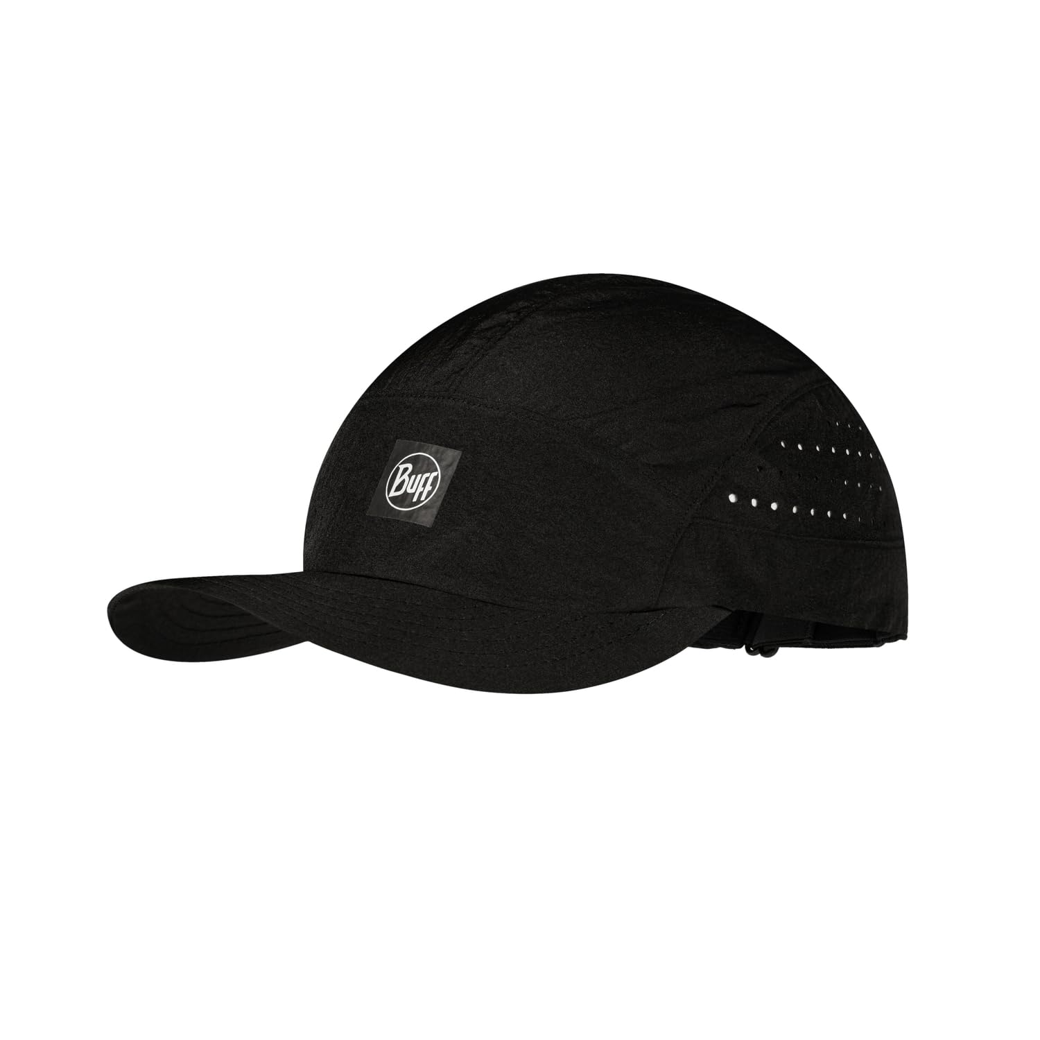 Buff®| Cap Speed Man Women Adult Lightweight, Foldable, Recycled Materials, UPF 50 Sun Protection, Running, Sport, S/M, Black