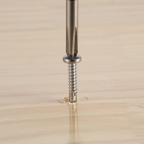 Miniatura 3 de Tornillos autoperforantes de cabeza plana n. 10 x 34" (12" a 2-12" disponibles), tornillos autorroscantes Phillips Drive, acero inoxidable 410, 100