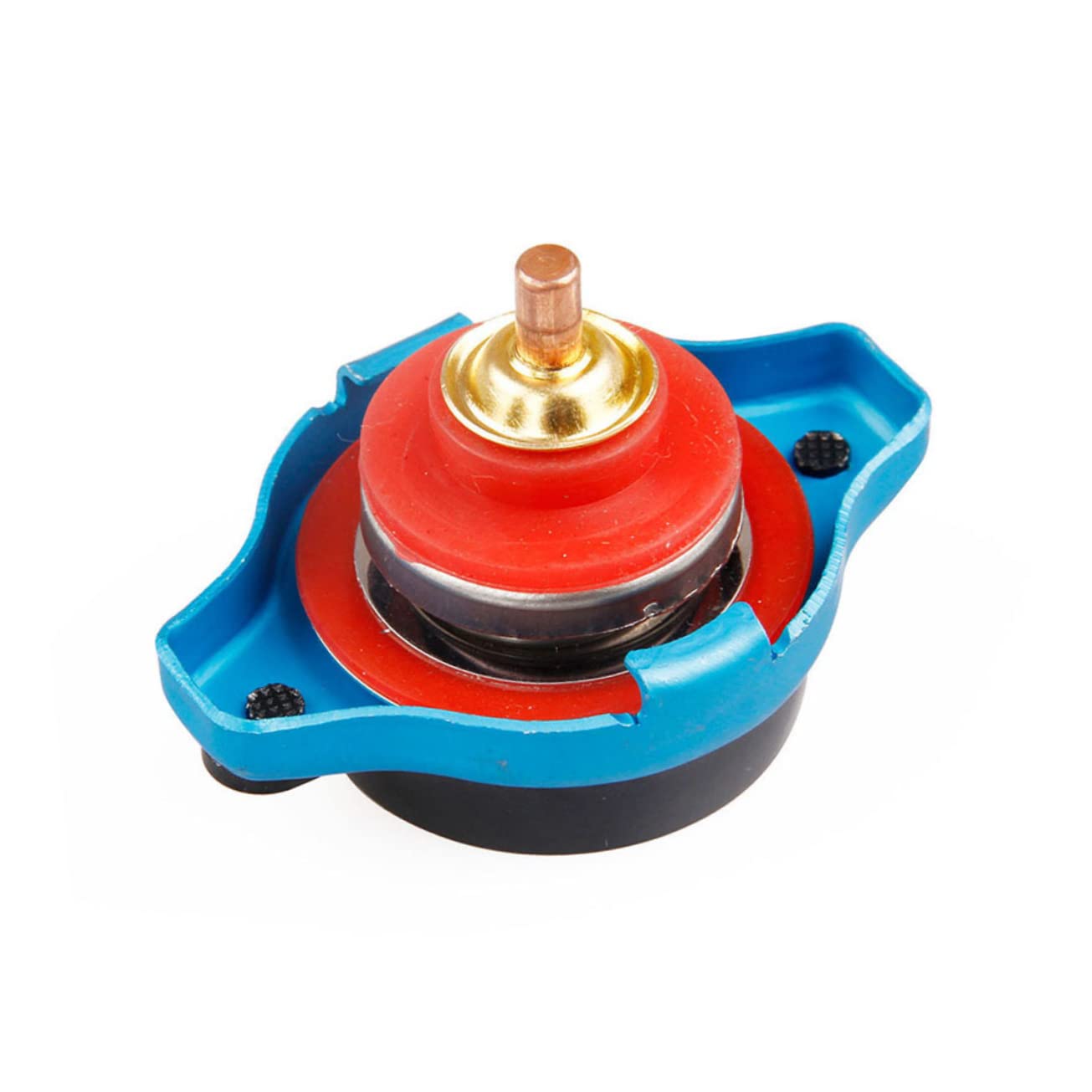 POPETPOP Tapa de Radiador con Indicador de Temperatura, Tapón Térmico para Coche, Aleación de Aluminio, 1.3 Bar, Lectura Clara y Fácil