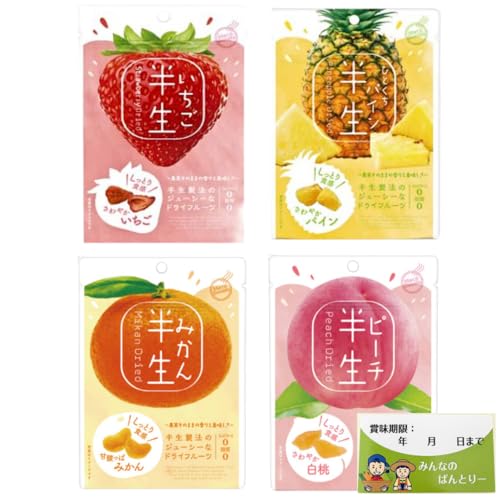 ドウシシャ 半生フルーツ ドライフルーツ 【4種セット】(いちご、ひとくちパイン、みかん、ピーチ) 苺 イチゴ ストロベリー 桃 白桃 ハチミツ 梨 グミ パイナップル /みんなのパントリー