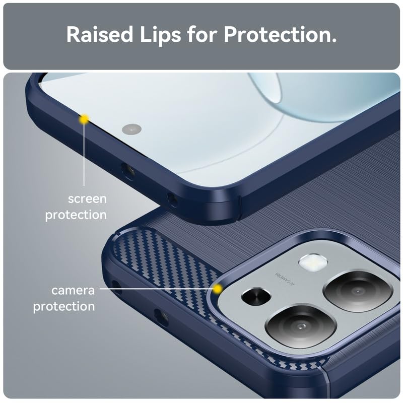 Image of Basic Case for Oppo F31 5G (Carbon Fibre Blue)