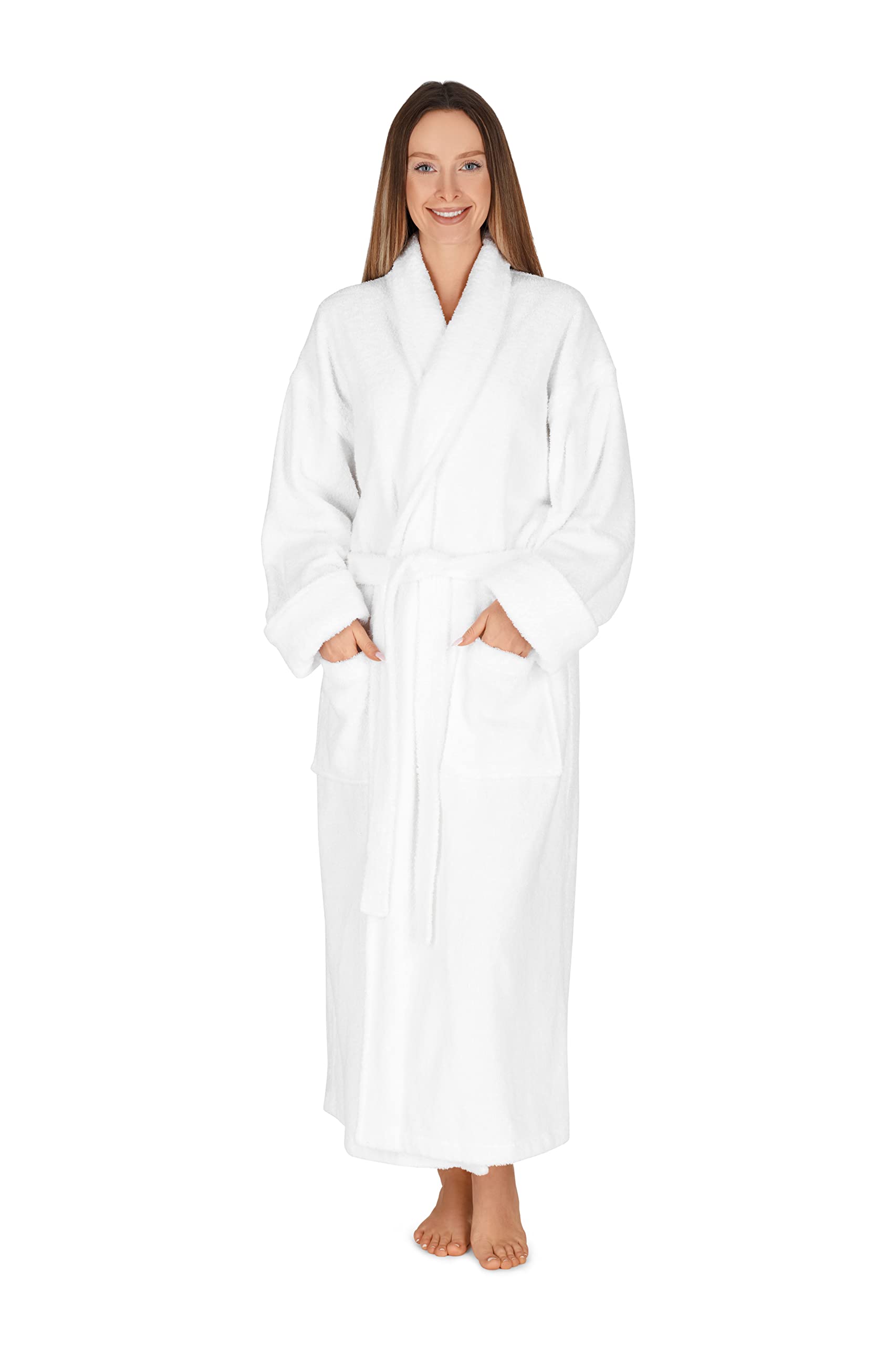 BOCA BT TERRYTerry Cloth Robes for Women by Boca Terry. Long Towel Robe, Shawl Style Cotton Women's Bathrobe