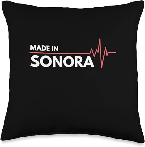 Made In Sonora Mexico Co. Inc. Made in Sonora Mexico Place of Birth Throw Pillow, 16x16, Multicolor
