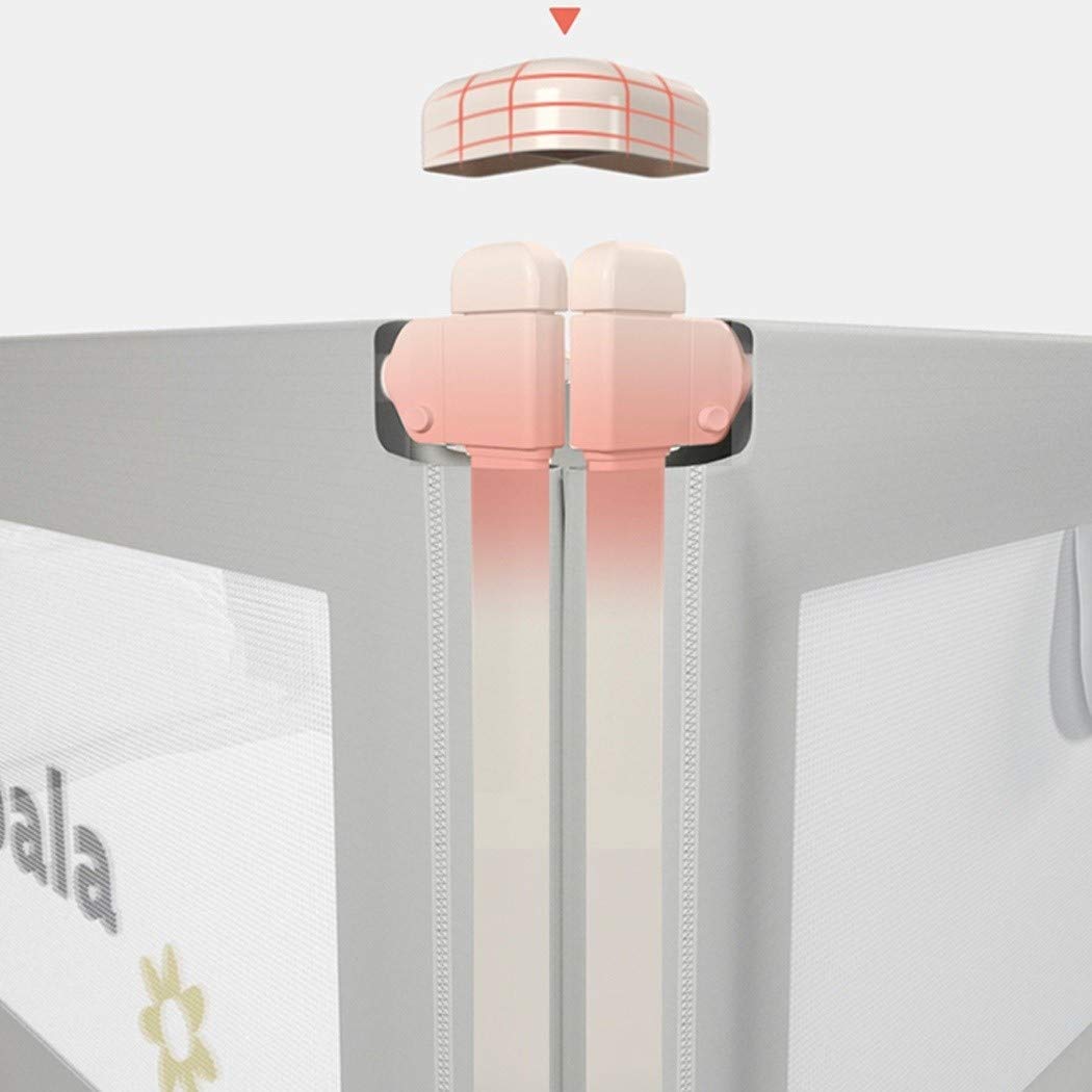 Rieles de Cama Verticales para niños, barandilla de Seguridad Plegable, anticaída, Resistente a roturas, Valla para Cama, Deflector de Cama, Bordado Tridimensional