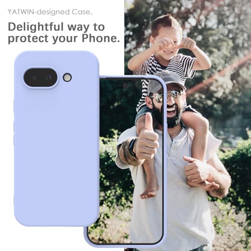 YATWIN Silicone Back Case for Google Pixel 9A, Soft-Touch Phone Back Cover for Google Pixel 9A - Lilac #1