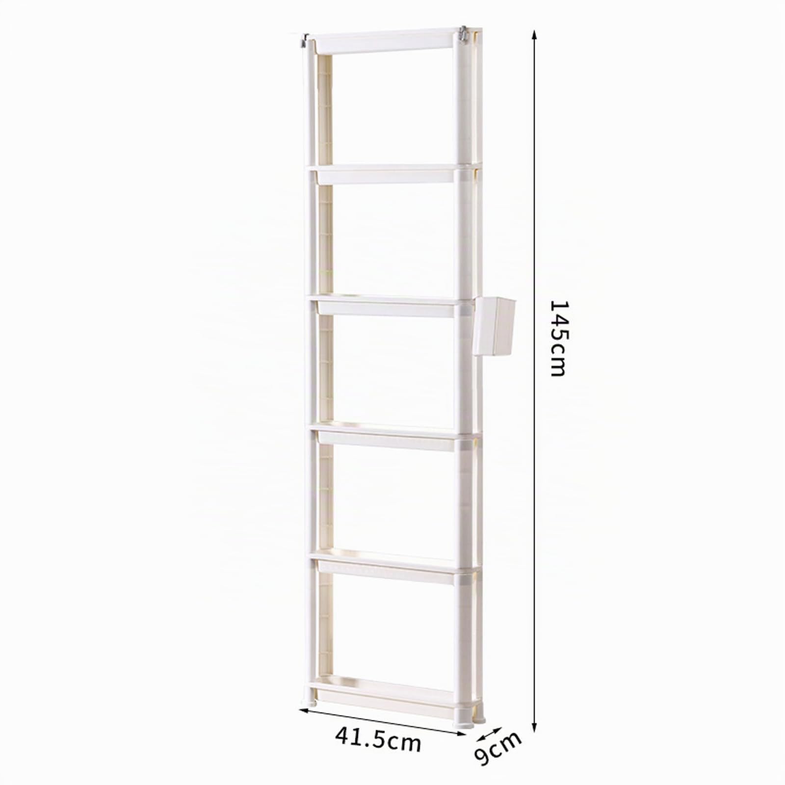 Petit Organisateur de Chariot Roulant - Chariot de Rangement sur Roues verrouillable pour Les espaces étroits | Étagères de Salle de Bain étanches | Douche, Garde-Manger,9cm,6 Tier