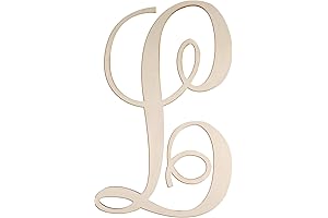 Cursive Wooden Letters Monogram Wall Decor - Letter L