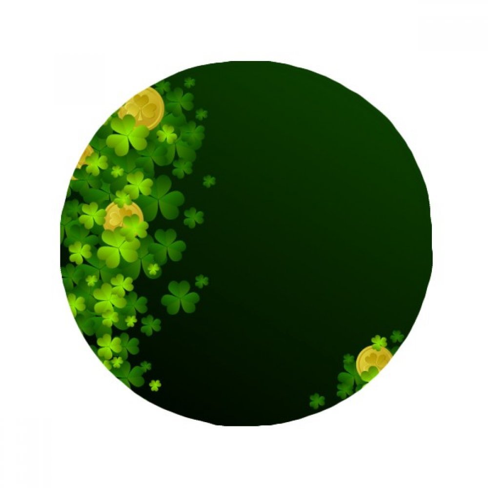 Tapis pet anti-slip évite les glissades tapis de sol St.Patrick rond multicolore