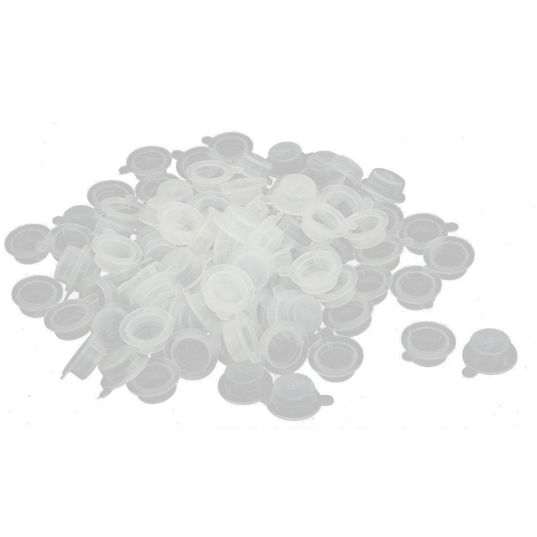 Aexit G3/8 PE Luer Fittings Plastic Pipe Thread Protection Sleeve debris Covers Luer Cap Fittings Caps 100pcs