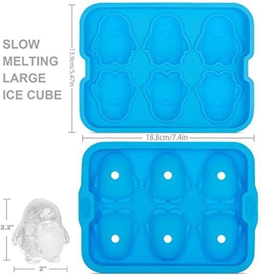 Amazon | SEVOLY 製氷器 6個取り ペンギンの形 製氷皿 大きい氷 Amazon | SEVOLY 製氷器 6個取り ペンギンの形 製氷皿 大きい氷