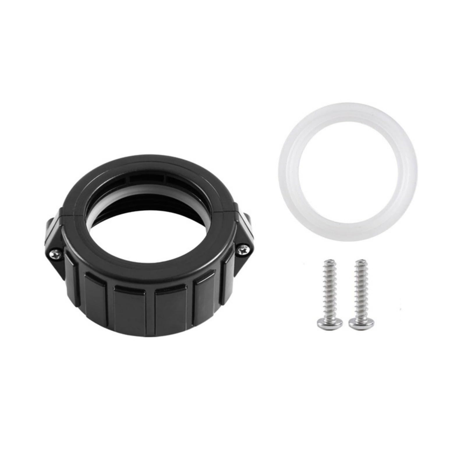 Replacement 2 Inch Spa Hot Tub Heater Split Nut Unions, Black