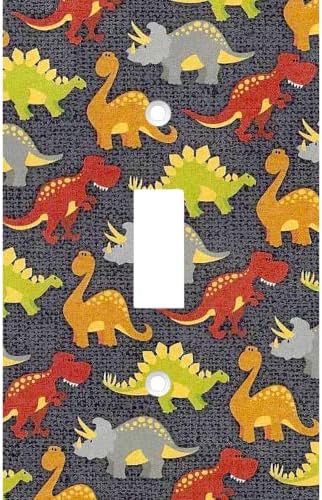 Kids Kids Dinosaur Decorative Light Switch Cover Wall Plate Blue Red Green Jurassic Rutherford Room