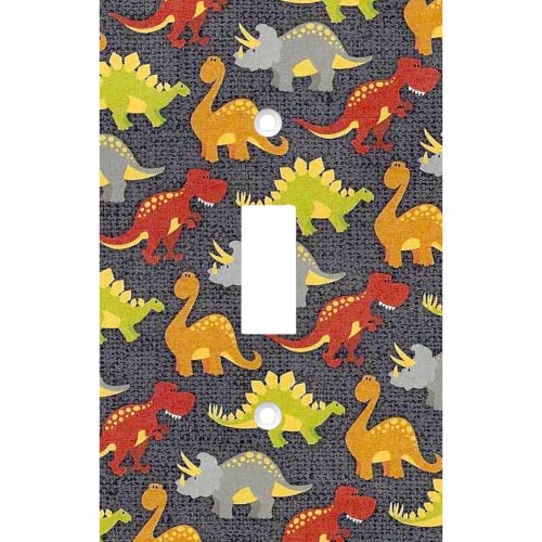 Kids Kids Dinosaur Decorative Light Switch Cover Wall Plate Blue Red Green Jurassic Rutherford Room #TOP4