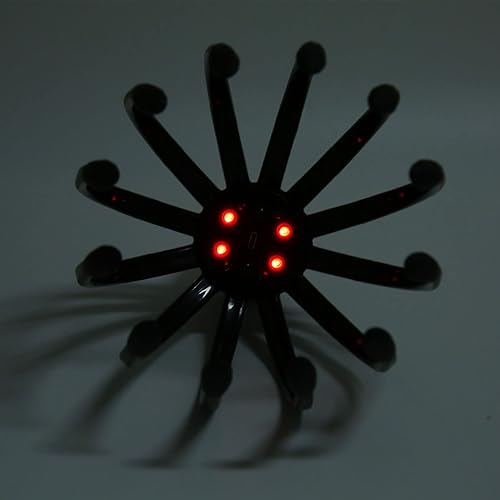 Miniatura 4 de Masajeador eléctrico para el cuero cabelludo, masajeador de cabeza de 360 grados, masajeador de cabeza de mano, rascador para relajación profunda,